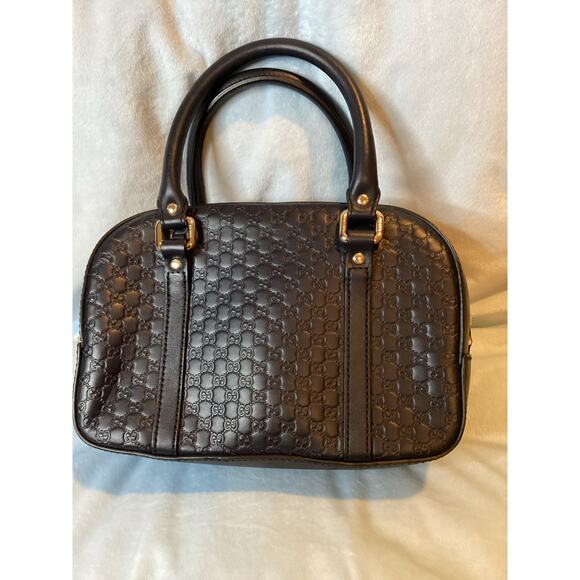 GUCCI Microguccissima Navy Calf Leather Margaux Boston - Picture 3 of 14